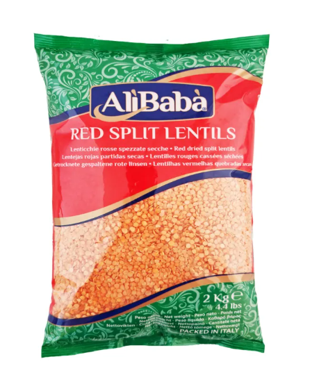 AliBaba Red Split Lentils (2kg)