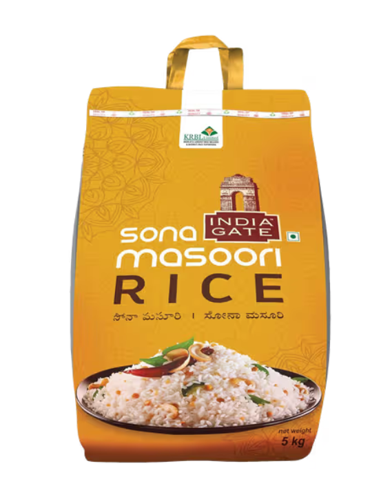 India Gate Sona masoori rice (5kg)
